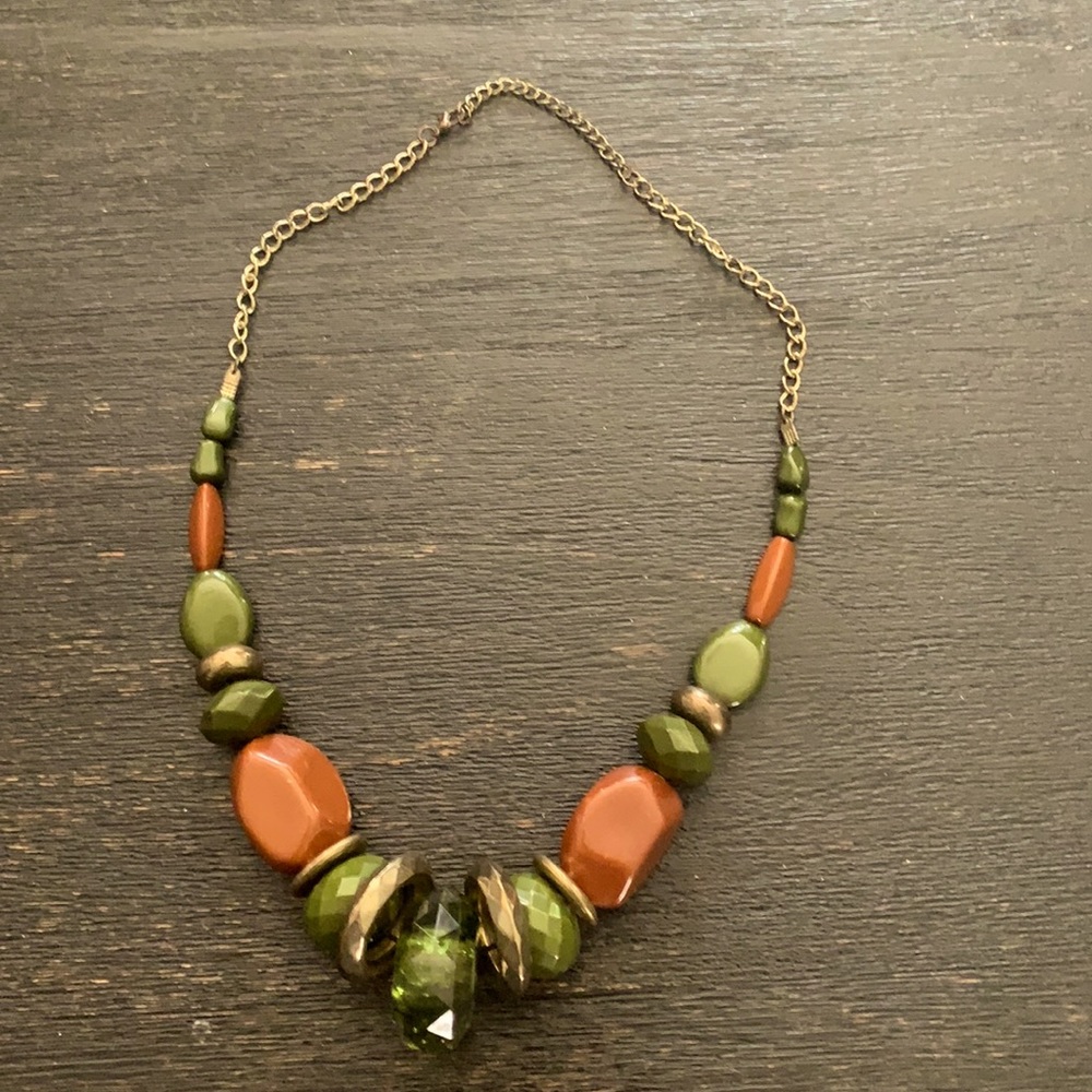 Chunky Green Necklace